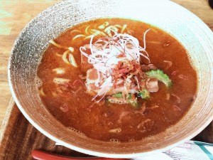 海老スープの沖縄そば！