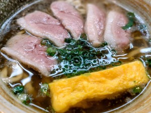 鴨肉の沖縄そば！！(≧▽≦)